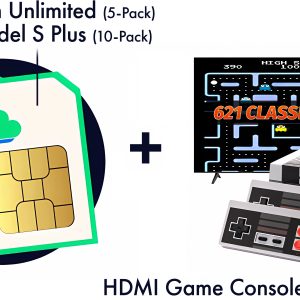 Lycamobile Simpakket + Hdmi Game Console Incl. 621 Games