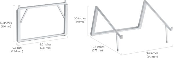 Rain Design Mbar Pro+ Foldable Laptop Stand Space Grey - Afbeelding 9