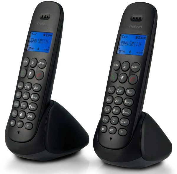 Profoon Pdx-320 Profoon Dect Telefoon Duo Black - Afbeelding 3