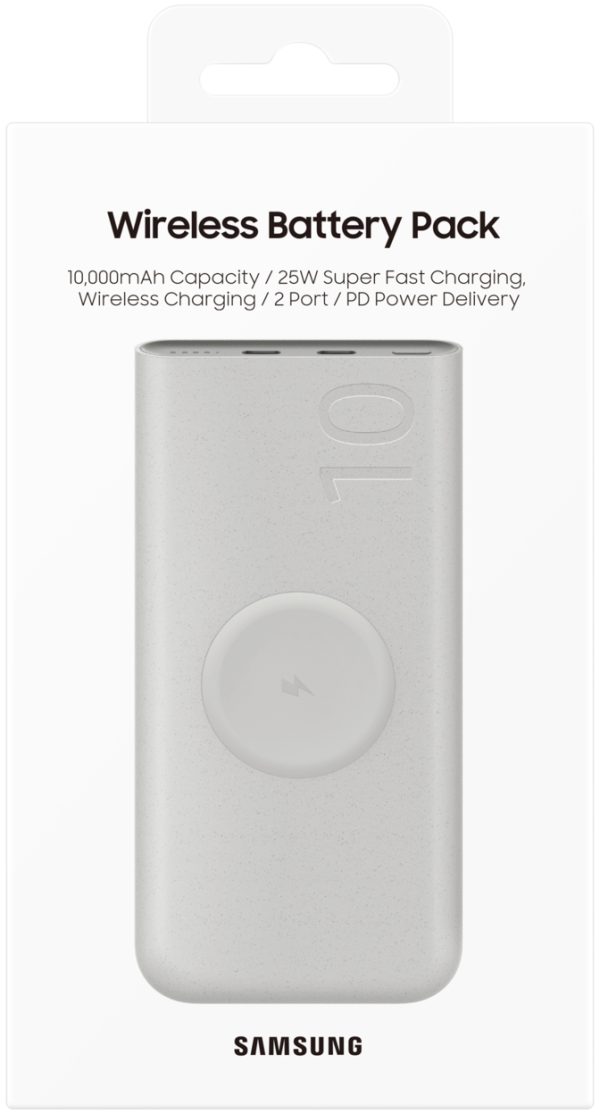 Samsung Eb-U2510Xuegeu Samsung Wireless Battery Pack 10.000 Mah 25W Beige - Afbeelding 7