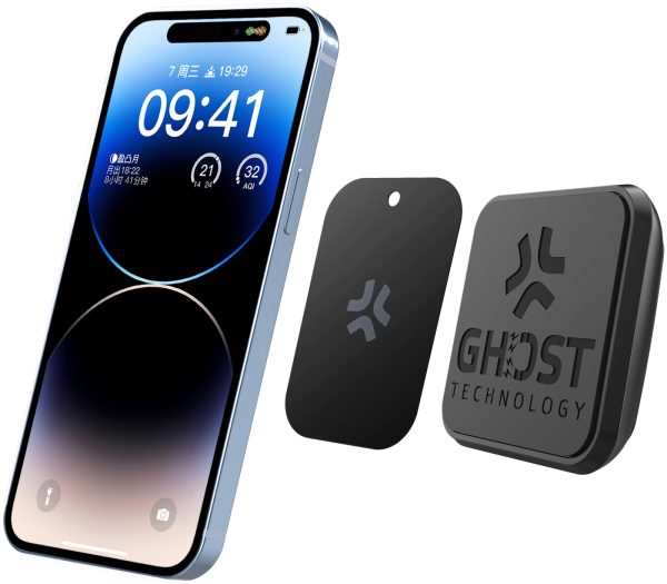 Celly Ghostfix Universal Magnetic Car Holder + 3 Metal Plates Xl Black - Afbeelding 2