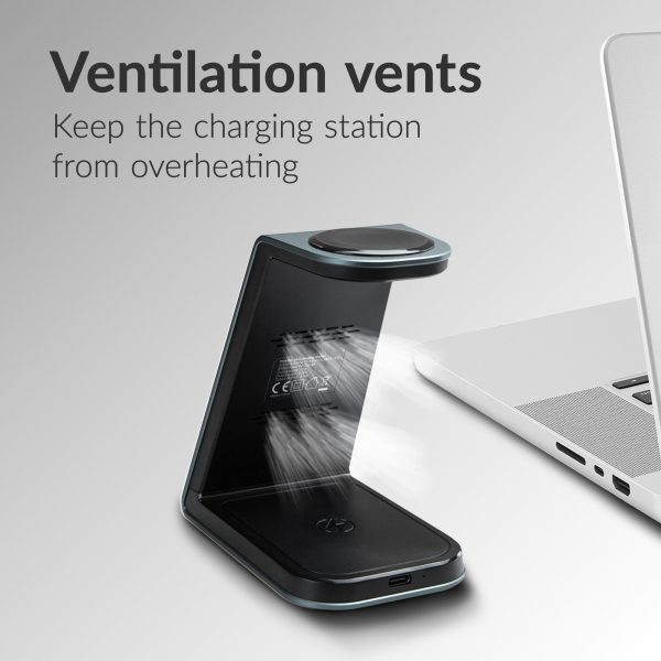 Mobilize 3In1 Aluminium Wireless Charger Station 15W - Afbeelding 7