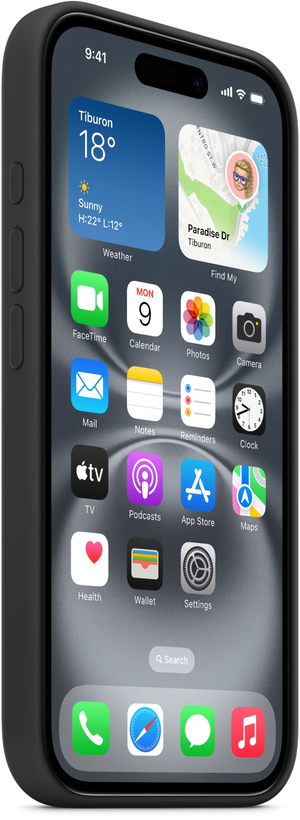 Apple Myy13Zm/A Apple Silicone Case With Magsafe Iphone 16 Black - Afbeelding 2