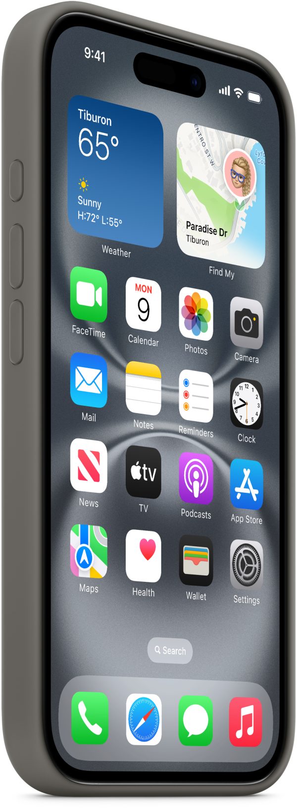 Apple Myyc3Zm/A Apple Silicone Case With Magsafe Iphone 16 Plus Stone Grey - Afbeelding 2