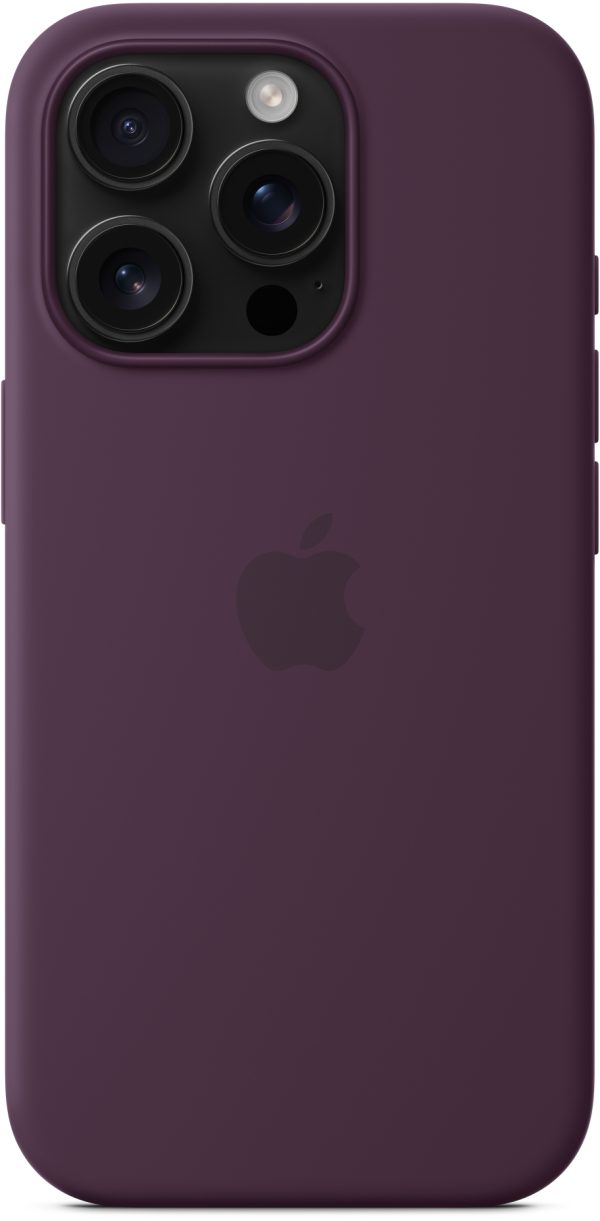 Apple Myym3Zm/A Apple Silicone Case With Magsafe Iphone 16 Pro Plum
