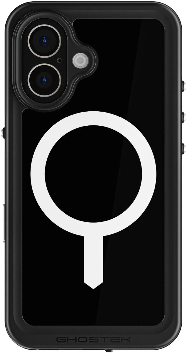 Ghostek Nautical Slim Waterproof Magsafe Case Apple Iphone 16 Black - Afbeelding 2