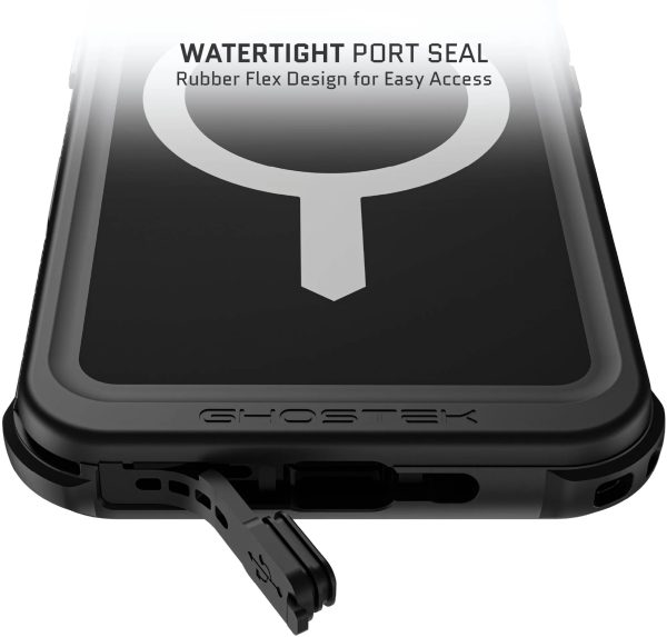 Ghostek Nautical Slim Waterproof Magsafe Case Apple Iphone 16 Black - Afbeelding 9
