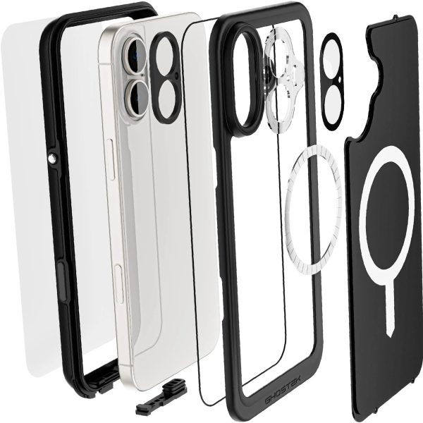 Ghostek Nautical Slim Waterproof Magsafe Case Apple Iphone 16 Plus Black - Afbeelding 8