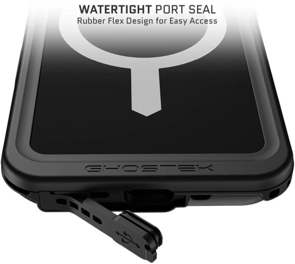 Ghostek Nautical Slim Waterproof Magsafe Case Apple Iphone 16 Pro Black - Afbeelding 9