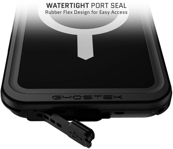 Ghostek Nautical Slim Waterproof Magsafe Case Apple Iphone 16 Pro Max Black - Afbeelding 9