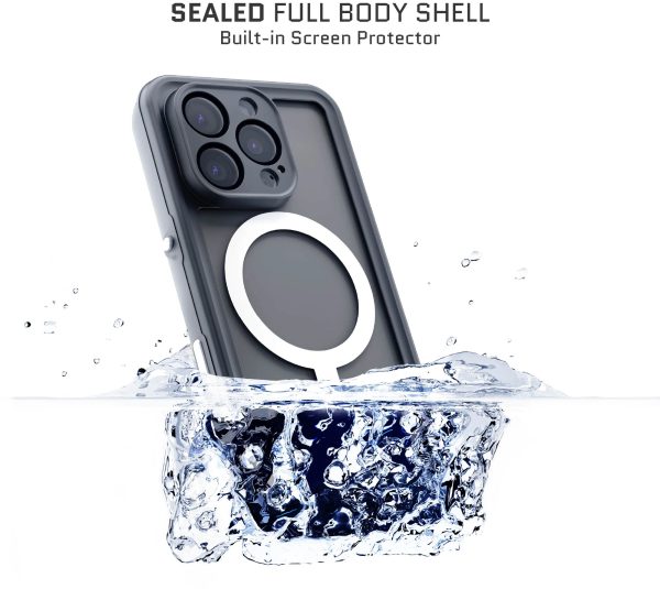 Ghostek Nautical Slim Waterproof Magsafe Case Apple Iphone 16 Pro Clear - Afbeelding 11