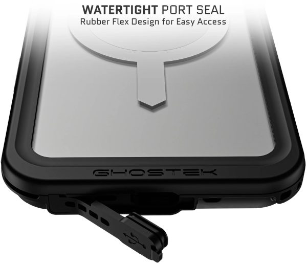 Ghostek Nautical Slim Waterproof Magsafe Case Apple Iphone 16 Pro Max Clear - Afbeelding 9