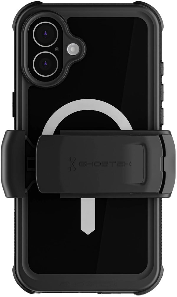 Ghostek Nautical Waterproof Magsafe Case + Belt Swivel Holster Apple Iphone 16 Plus Black - Afbeelding 2