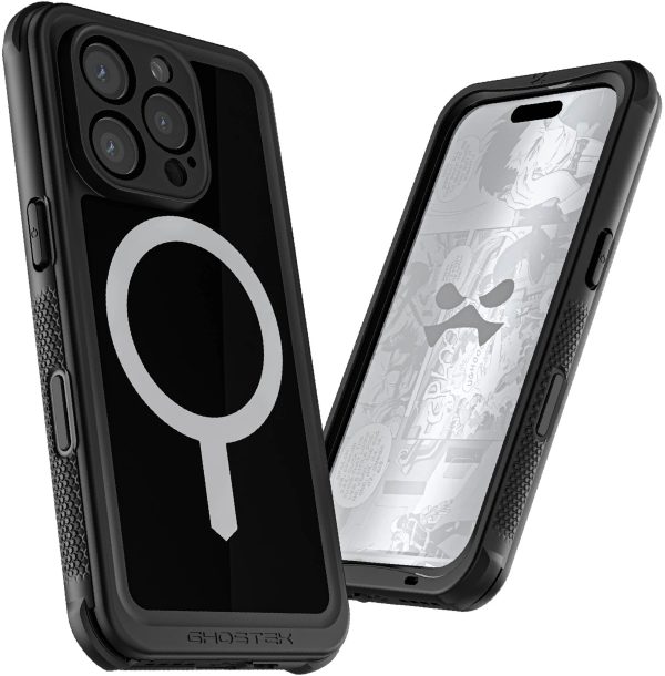 Ghostek Nautical Waterproof Magsafe Case + Belt Swivel Holster Apple Iphone 16 Pro Black - Afbeelding 7