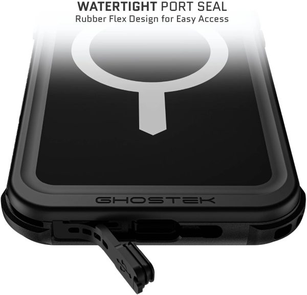 Ghostek Nautical Waterproof Magsafe Case + Belt Swivel Holster Apple Iphone 16 Pro Max Black - Afbeelding 10