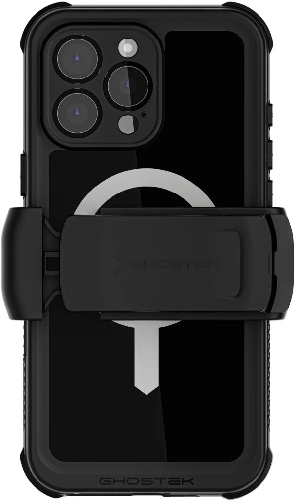 Ghostek Nautical Waterproof Magsafe Case + Belt Swivel Holster Apple Iphone 16 Pro Max Black - Afbeelding 2