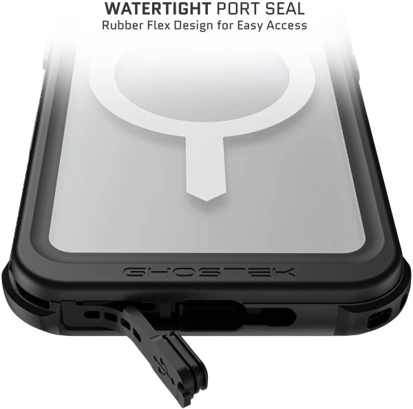 Ghostek Nautical Waterproof Magsafe Case + Belt Swivel Holster Apple Iphone 16 Clear - Afbeelding 10