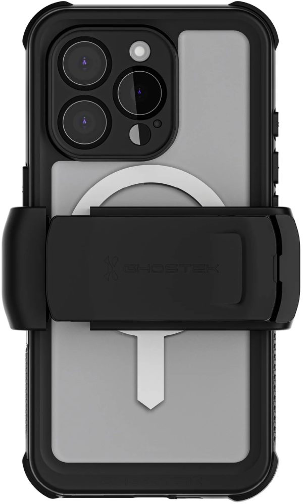 Ghostek Nautical Waterproof Magsafe Case + Belt Swivel Holster Apple Iphone 16 Pro Clear - Afbeelding 2