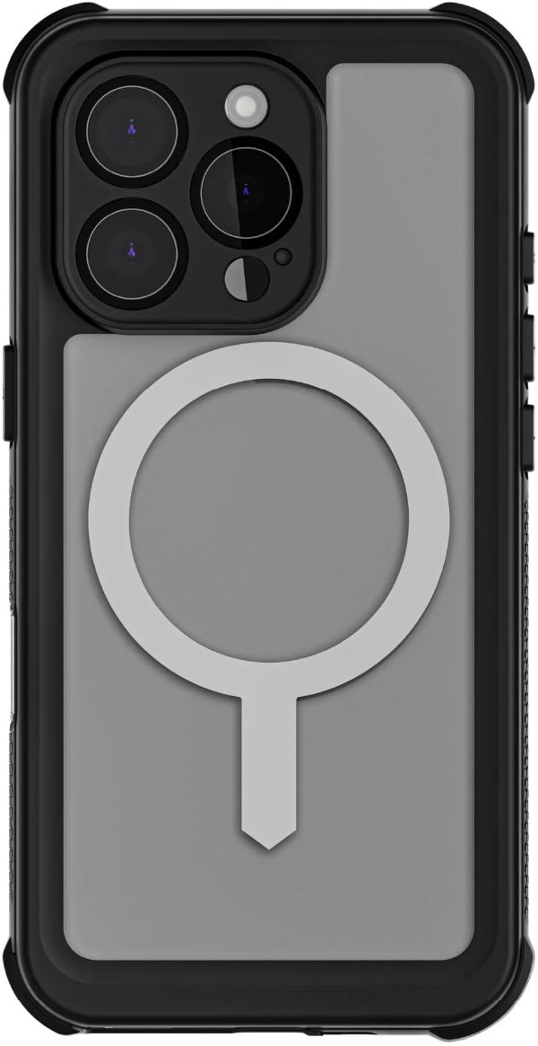 Ghostek Nautical Waterproof Magsafe Case + Belt Swivel Holster Apple Iphone 16 Pro Clear - Afbeelding 3