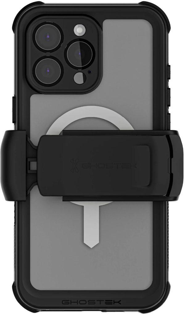 Ghostek Nautical Waterproof Magsafe Case + Belt Swivel Holster Apple Iphone 16 Pro Max Clear - Afbeelding 2
