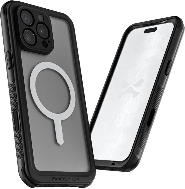 Ghostek Nautical Waterproof Magsafe Case + Belt Swivel Holster Apple Iphone 16 Pro Max Clear - Afbeelding 7