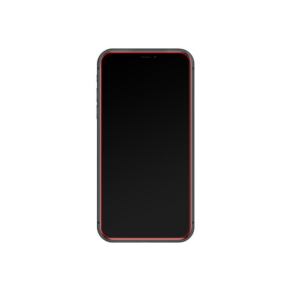 Mobilize Glass Screen Protector With Applicator For Apple Iphone Xr/11 Black Frame - Afbeelding 2