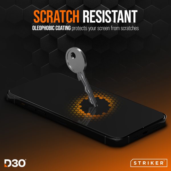 Striker D3O Xtreme Impact Glass Screen Protector - Black Frame - Samsung Galaxy A52/A52S 5G/A53 5G - Afbeelding 5