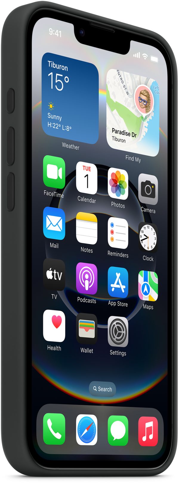 Apple Md3N4Zm/A Apple Silicone Case Iphone 16E Black - Afbeelding 3