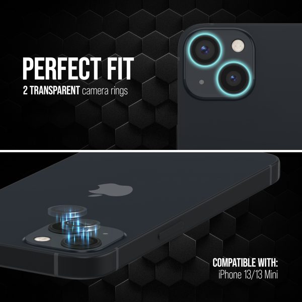 Striker Single Lens Glass Camera Protector - Transparent - Apple Iphone 13/13 Mini - Afbeelding 3