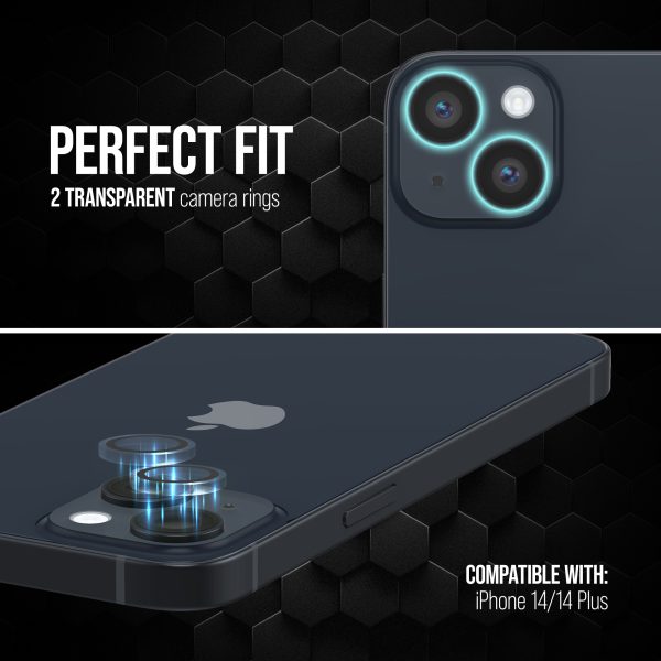 Striker Single Lens Glass Camera Protector - Transparent - Apple Iphone 14/14 Plus - Afbeelding 3