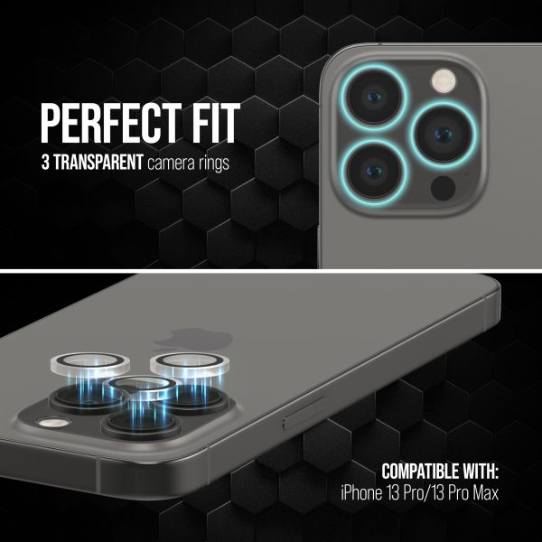 Striker Single Lens Glass Camera Protector - Transparent - Apple Iphone 13 Pro/13 Pro Max - Afbeelding 3