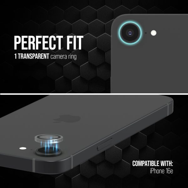 Striker Single Lens Glass Camera Protector - Transparent - Apple Iphone 16E - Afbeelding 3
