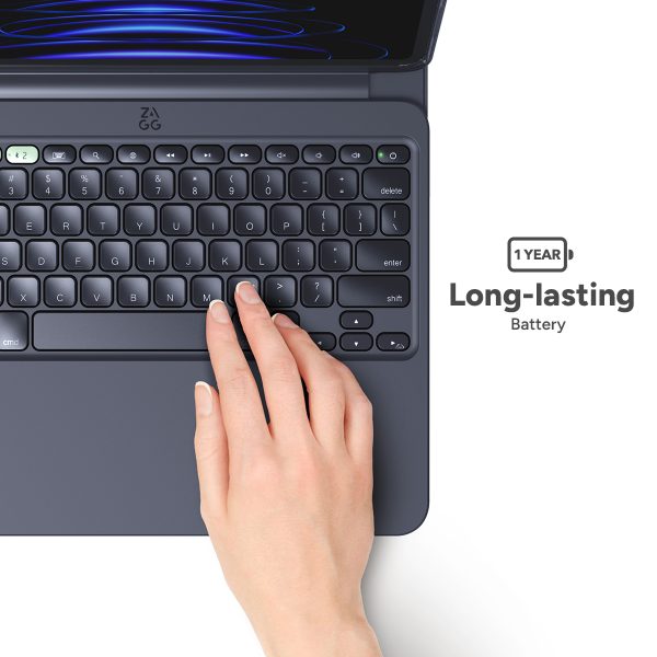 Zagg Pro Keys 2 Bluetooth Keyboard Case For Apple Ipad Air 10.9 (2020/2022)/Air 11 (2024/2025) Qwerty Black - Afbeelding 6