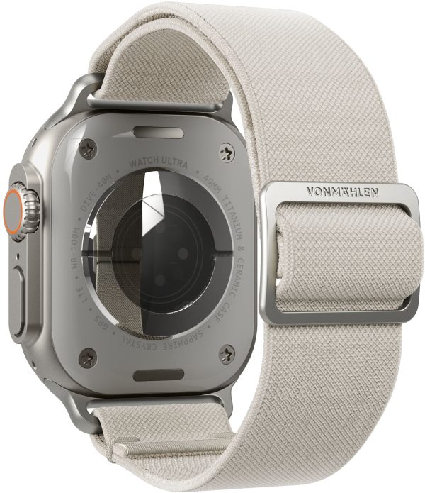 Vonmählen Classic Nylon Loop For Apple Watch 44 - 45 - 46 - 49Mm One Size Cream - Afbeelding 4