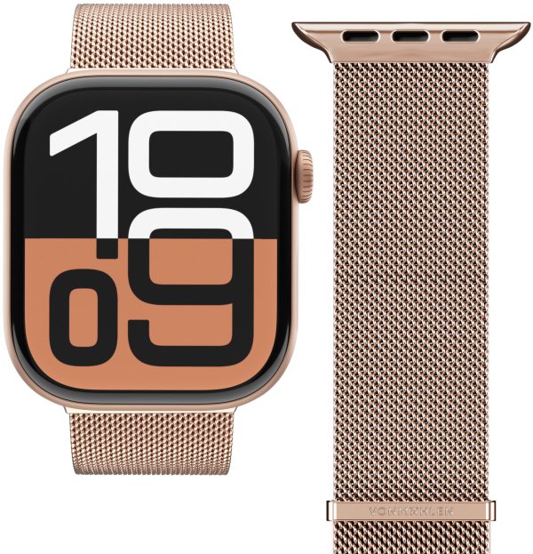 Vonmählen Milanese Loop 2 For Apple Watch 44 - 45 - 46 - 49Mm One Size Rose Gold - Afbeelding 2