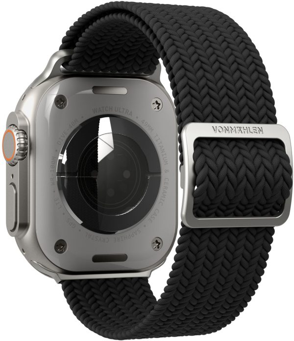 Vonmählen Woven Loop For Apple Watch 44 - 45 - 46 - 49Mm One Size Black - Afbeelding 4