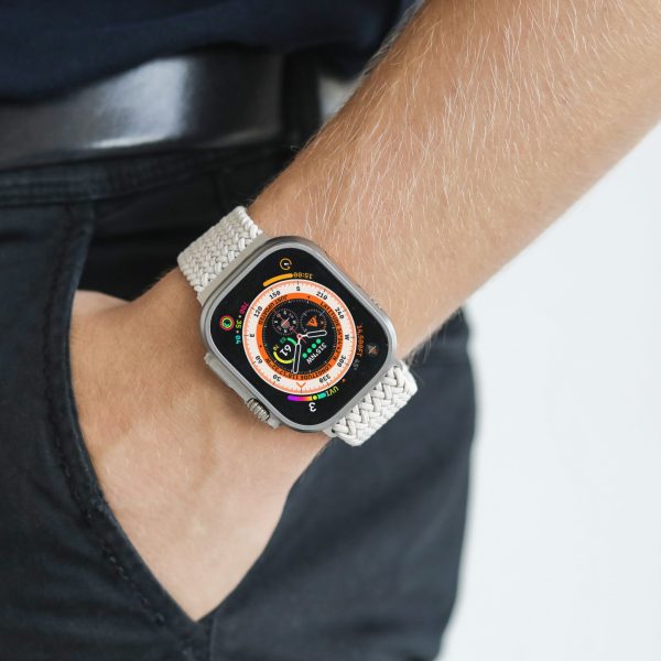 Vonmählen Woven Loop For Apple Watch 44 - 45 - 46 - 49Mm One Size Cream - Afbeelding 3