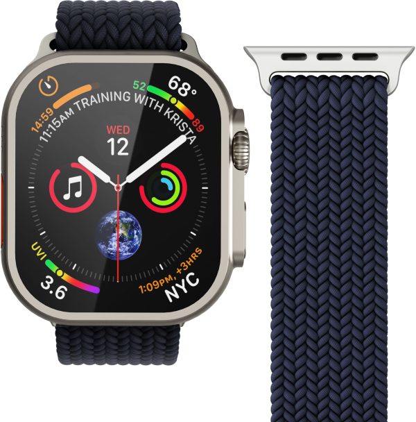 Vonmählen Woven Loop For Apple Watch 44 - 45 - 46 - 49Mm One Size Navy - Afbeelding 2