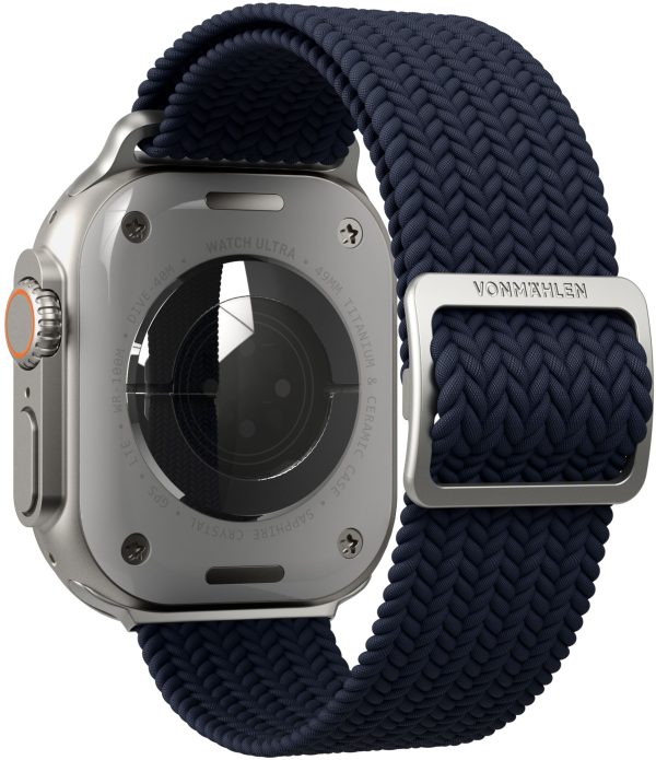 Vonmählen Woven Loop For Apple Watch 44 - 45 - 46 - 49Mm One Size Navy - Afbeelding 4