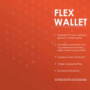 My Style Pos Forex Product Signing 20X15Cm Incl. Magneet/Klittenband My Style Flex Wallet Rust Red