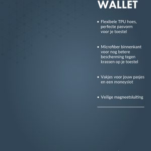 My Style Pos Forex Product Signing 20X15Cm Incl. Magneet/Klittenband My Style Flex Wallet Ocean Blue