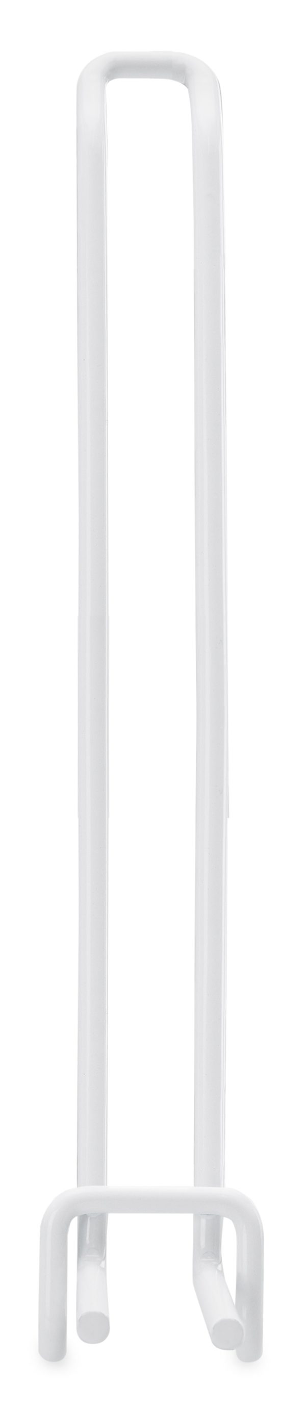 Universeel Pos Perfowand-Dubbelhaak Met Draadbrug Wit 15.5Cm X 2Cm (10X)