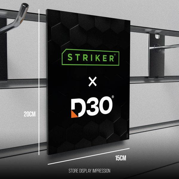 Striker Pos - Striker D3O - Forex Single Signing - Double Sided Print - 15X20Cm - Impact Protection / Logo's Incl. Klittenband - Afbeelding 4