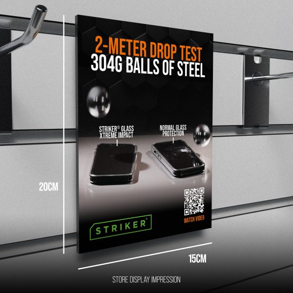 Striker Pos - Striker D3O - Forex Single Signing - Double Sided Print - 15X20Cm - Drop Test / Logo's Incl. Klittenband - Afbeelding 3