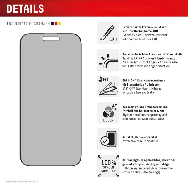 Displex Privacy Glass Fc Apple Iphone 16 Pro - Afbeelding 2