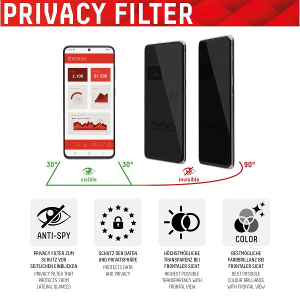 Displex Privacy Glass Fc Samsung Galaxy S22+ 5G - Afbeelding 5