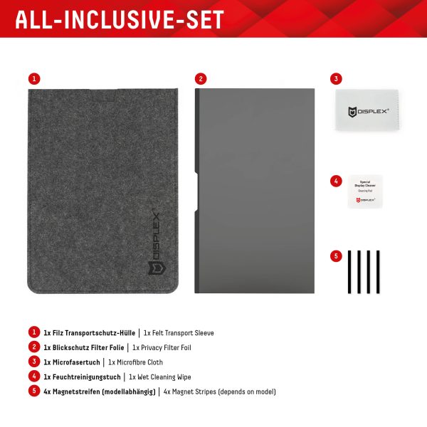 Displex Privacy Safe Magnetic Laptop Universal 14Inch 16:9 - Afbeelding 11