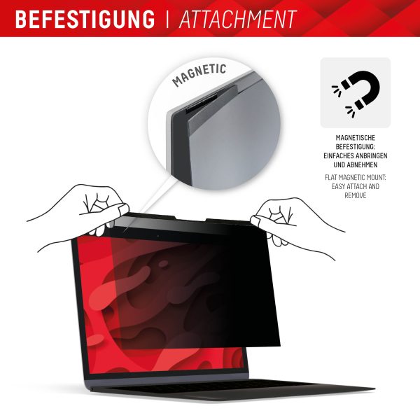 Displex Privacy Safe Magnetic Laptop Universal 14Inch 16:9 - Afbeelding 4
