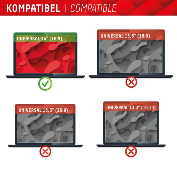 Displex Privacy Safe Magnetic Laptop Universal 14Inch 16:9 - Afbeelding 7