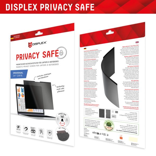 Displex Privacy Safe Magnetic Laptop Universal 14Inch 16:9 - Afbeelding 8